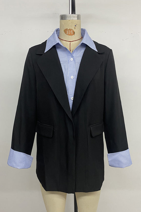 Chic Tailored Single-Breasted Blazer