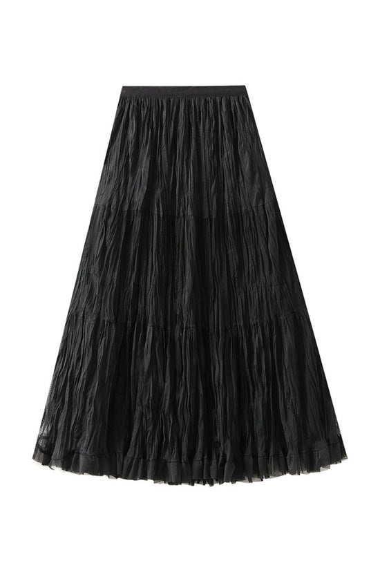 Chic Tiered Midi Skirt