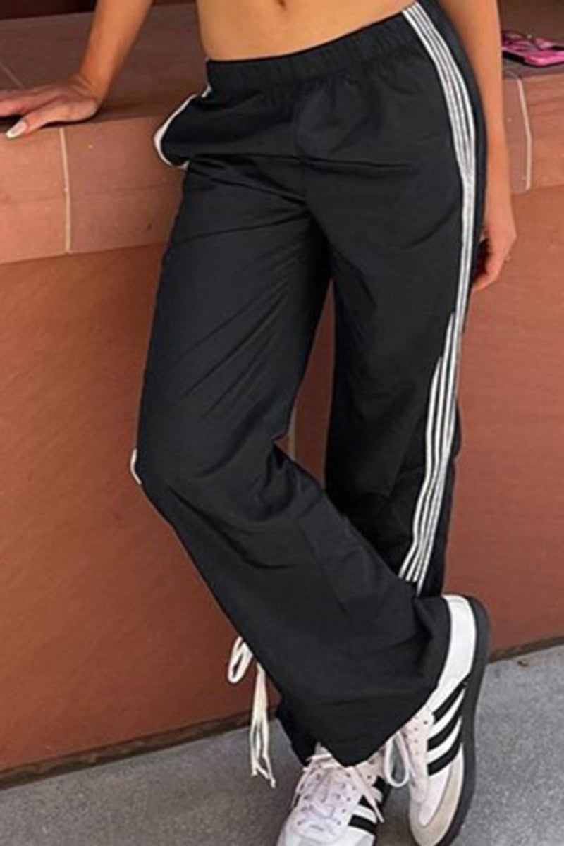 Striped Casual Joggers