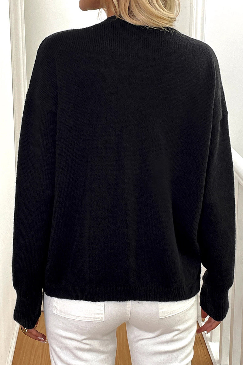 Sleek Long Sleeve Button Cardigan
