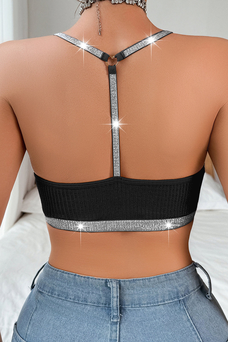 Lace Mesh Halter Bralette