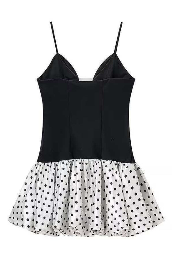 Polka Dot Sleeveless Mini Dress
