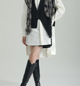 Floral Pattern Stylish Vest