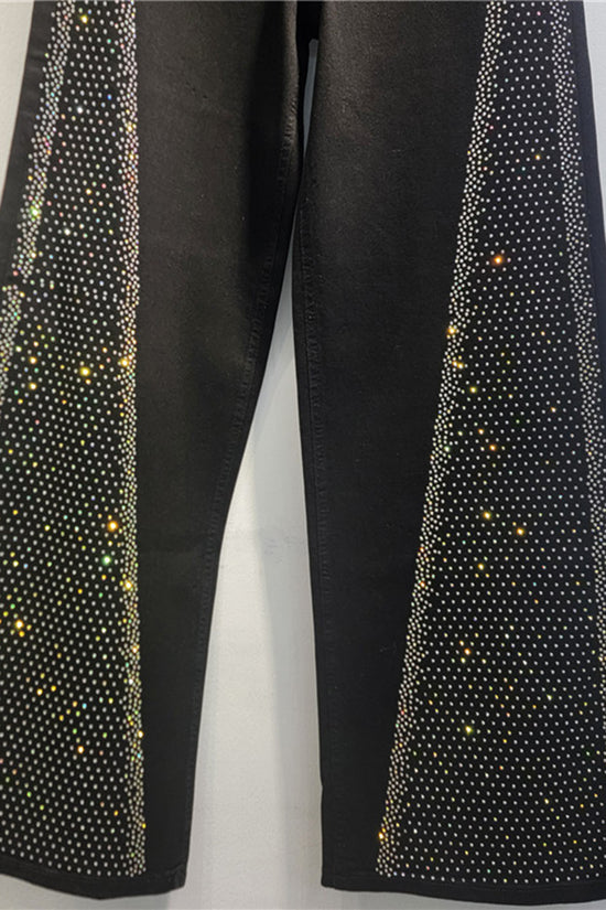 Sparkling Wide Leg Jeans