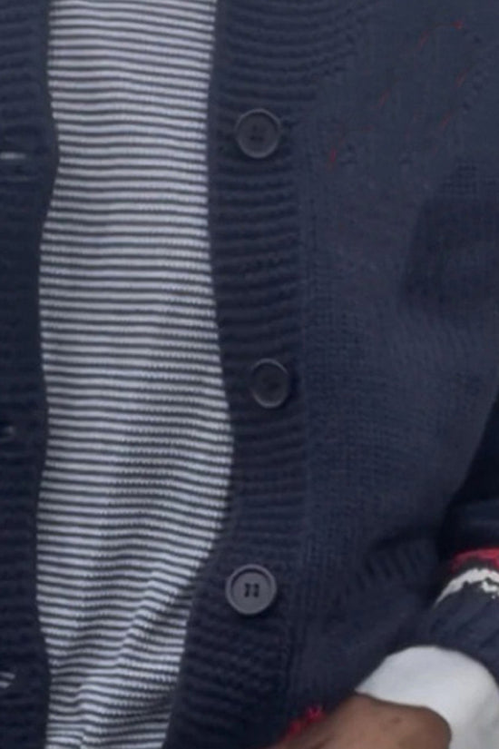 Lobster Button-Front Cardigan