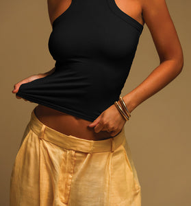 Sleek Halter Neck Tank Top