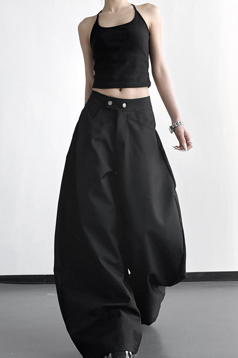 Wide-Leg Casual Pants