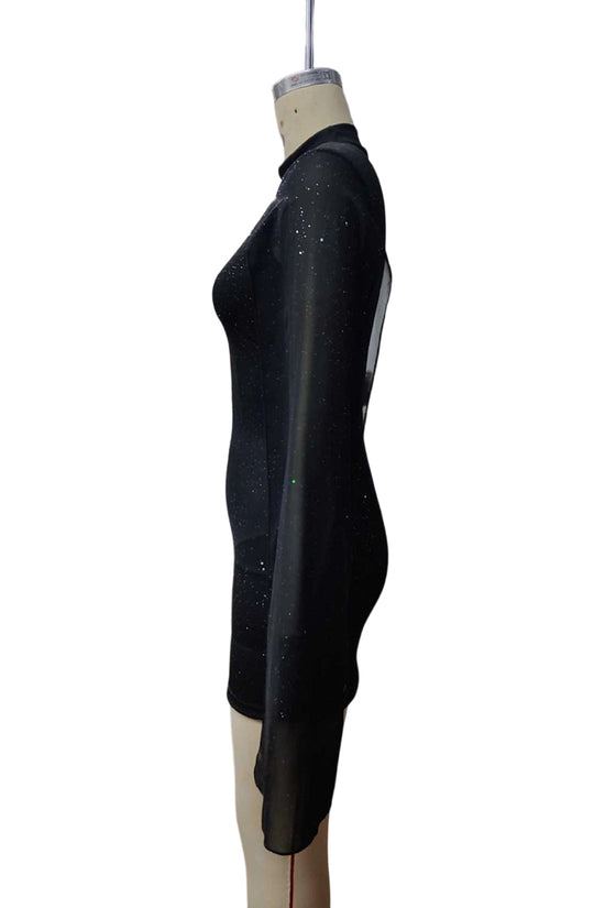 Elegant Cape Sleeve Bodycon Dress