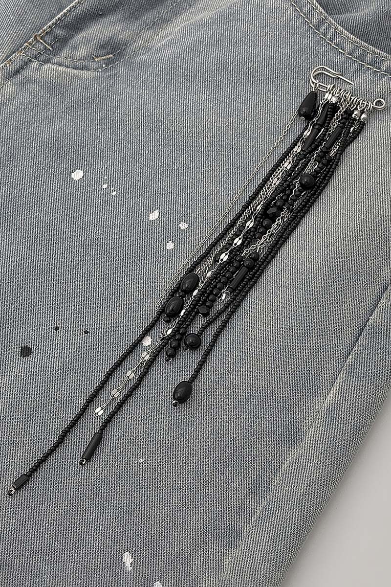 Elegant Chain Drop Brooch