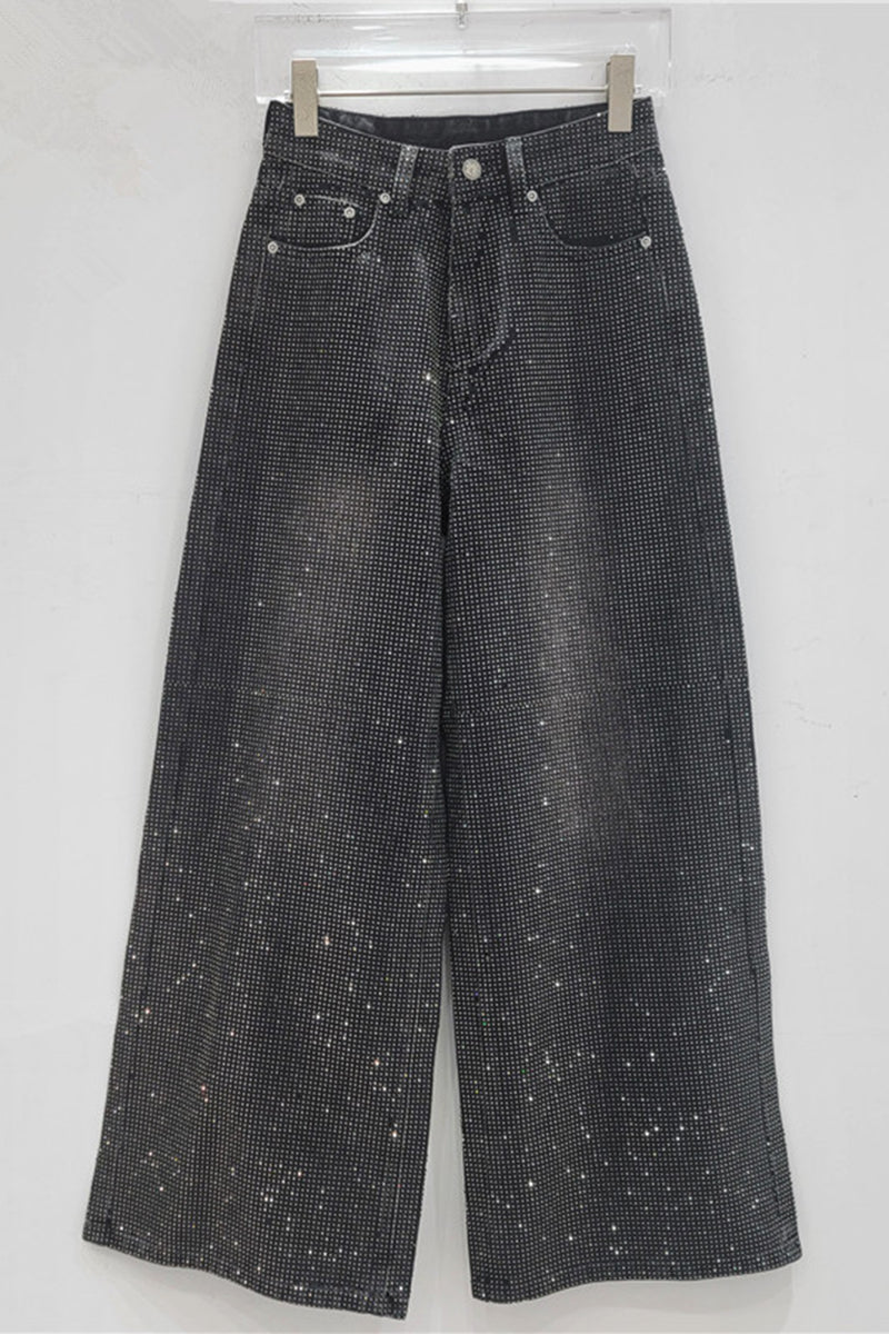 Sparkling Straight-Leg Jeans
