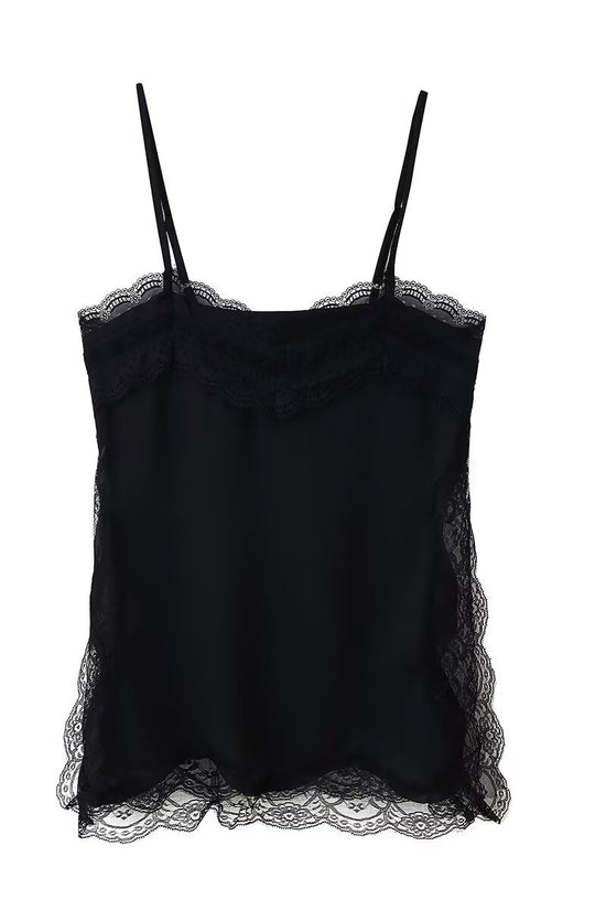 Lace Trim Sleeveless Cami