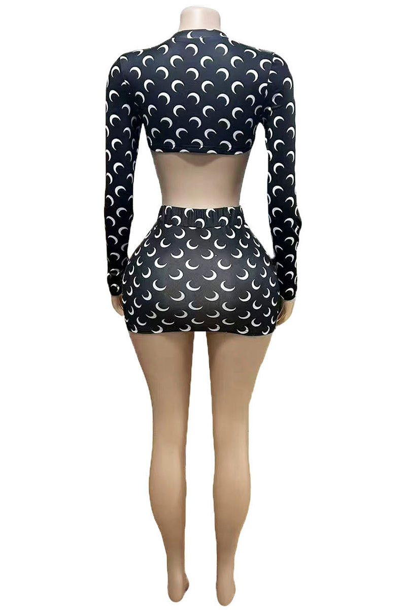 Crescent Moon Skirt Set