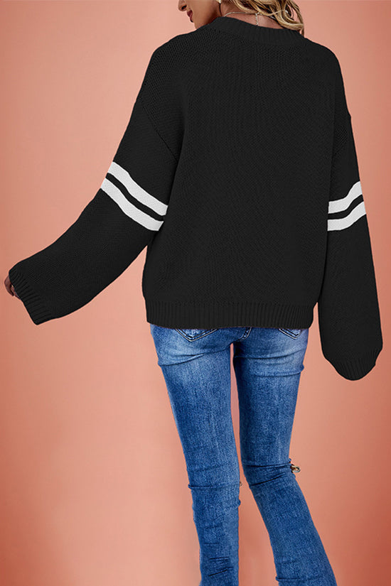 Heart Motif Oversized Sweater