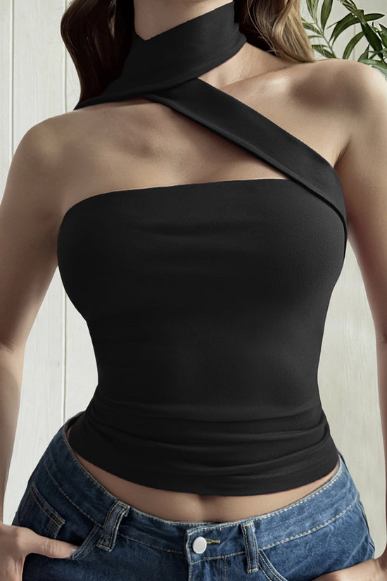 Crisscross Halter Tank Top
