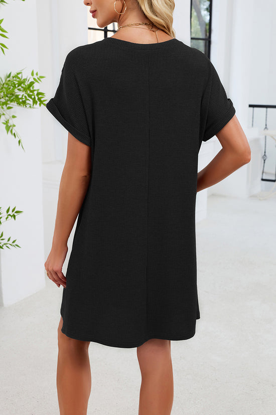 Chic Lace Sleeve Casual Dress