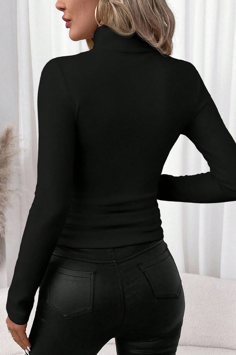Classic Turtleneck Long Sleeve Top