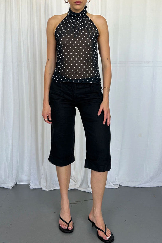 Polka Dot Halter Neck Camisole