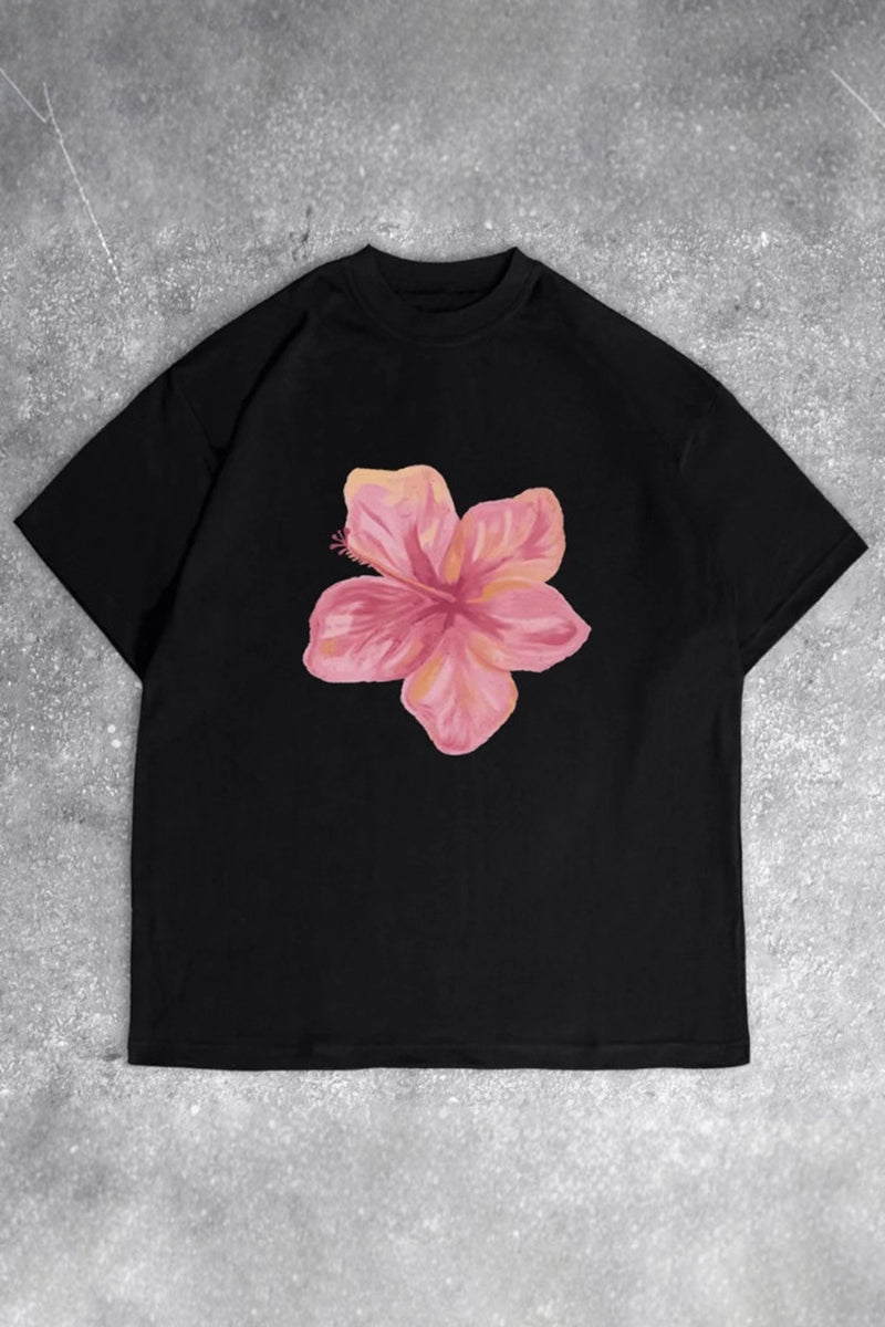 Floral Graphic Casual T-Shirt