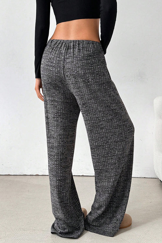 Checkered Drawstring Casual Pants