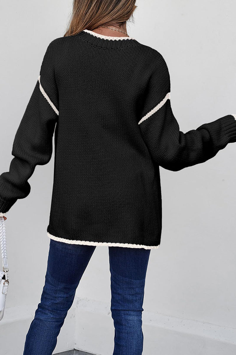 Classic Ribbed Textured Sweater