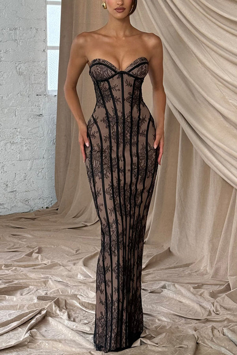 Elegant Sleeveless Bodycon Maxi Dress
