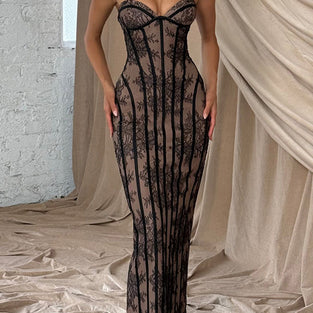 Elegant Sleeveless Bodycon Maxi Dress
