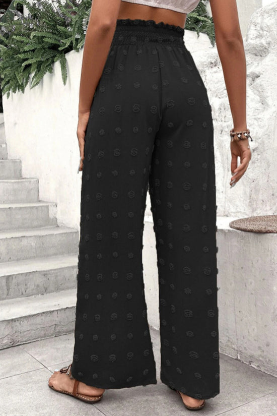 Bohemian High-Waist Wide-Leg Pants