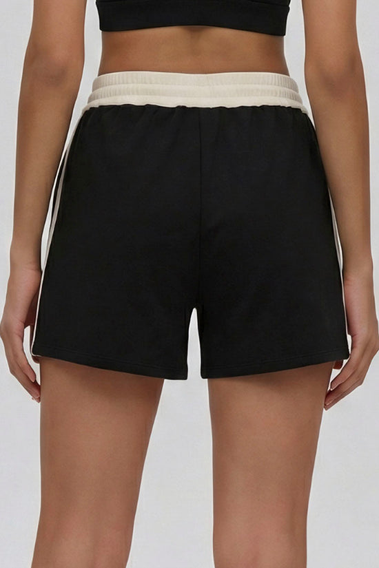 Drawstring Waist Active Shorts