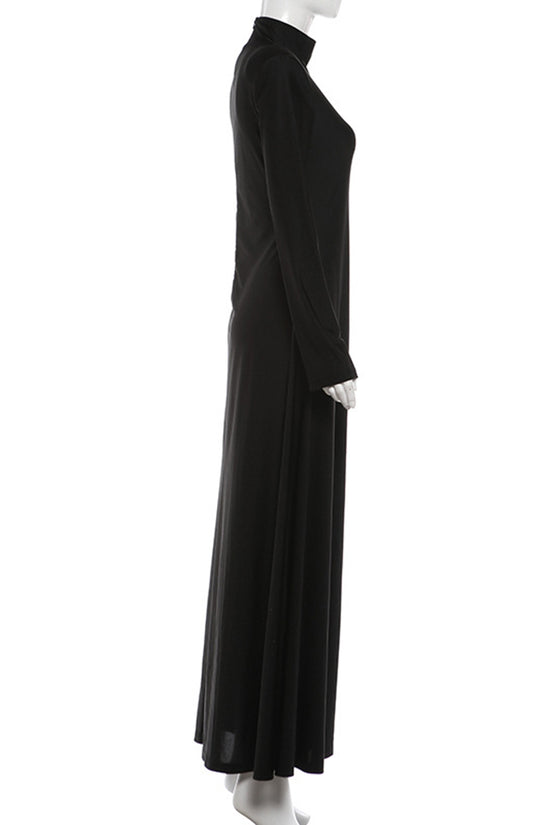 Elegant Long Sleeve Maxi Dress