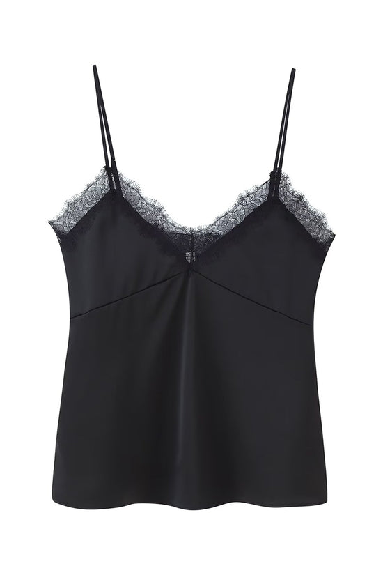 Lace Trim Spaghetti Strap Camisole
