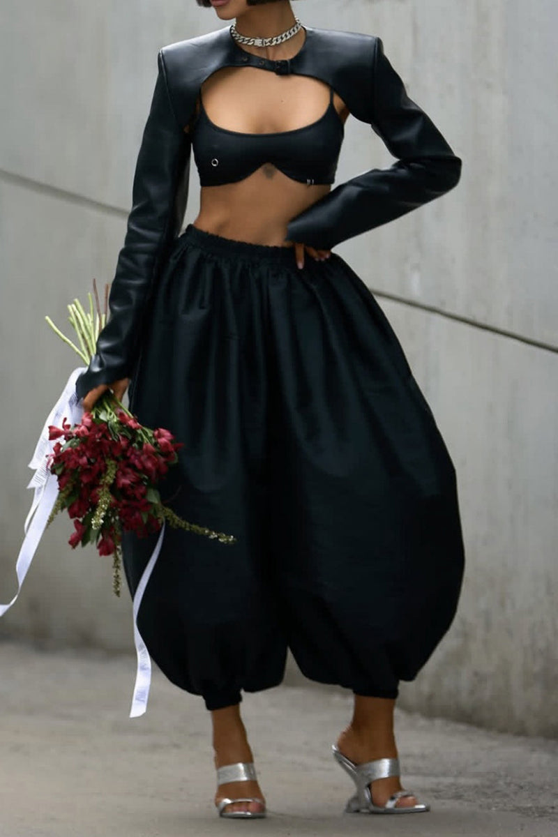 Elegant Oversized Casual Pants