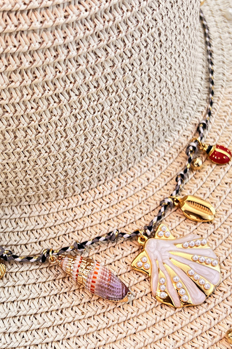 Sea Charm Necklace with Unique Pendants