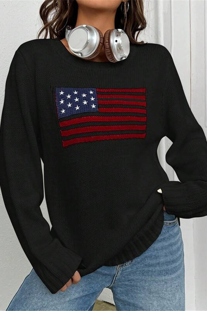 Patriotic Flag Sweater