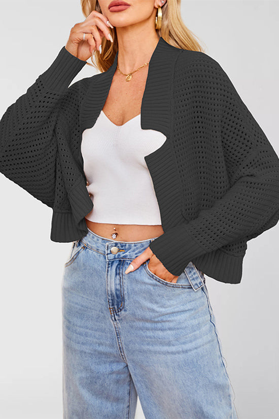 Open Front Knit Cardigan