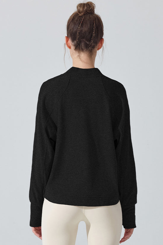 Relaxed Long Sleeve Open Front Cardigan