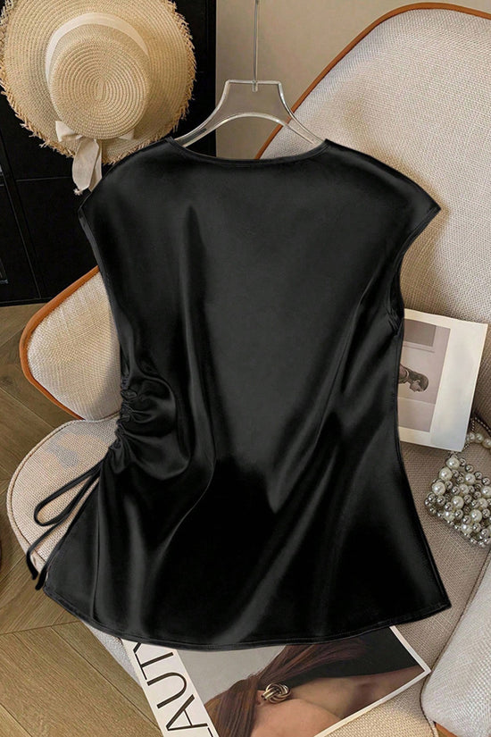 Elegant V-Neck Sleeveless Tank Top