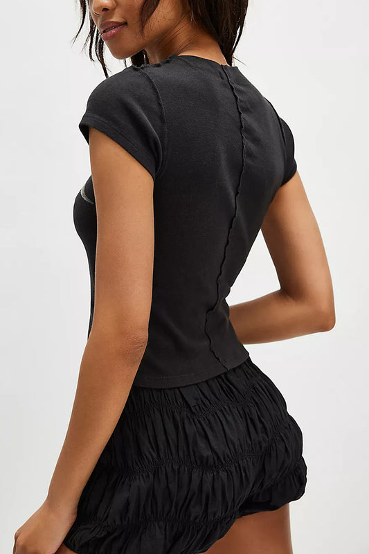 Graphic Bird Print Slim Fit Tee