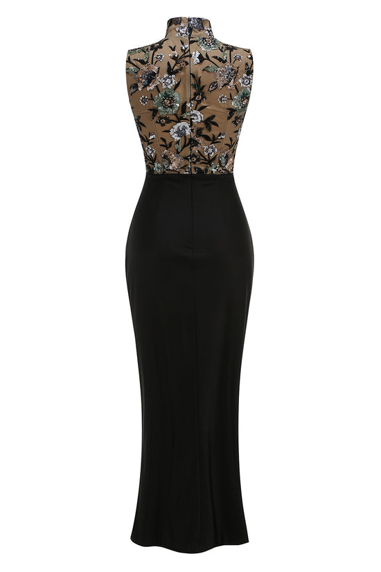 Floral Sleeveless Bodycon Dress
