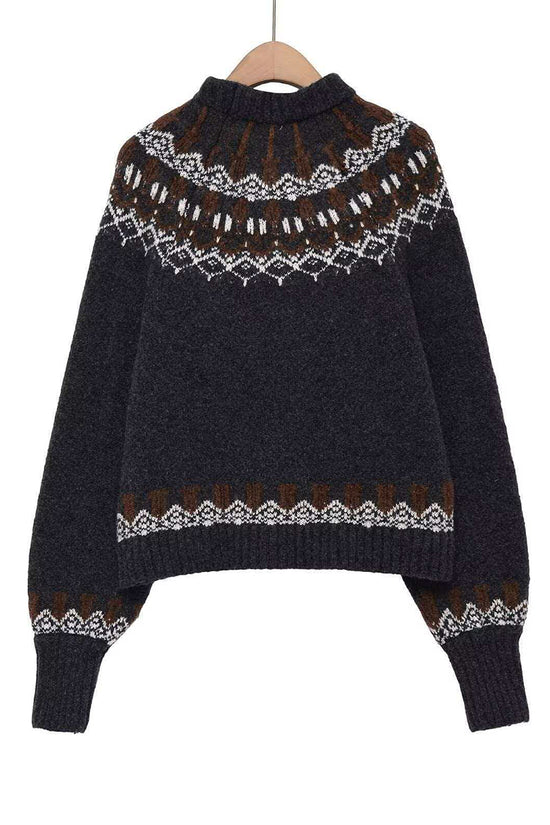 Nordic Pattern Cozy Sweater