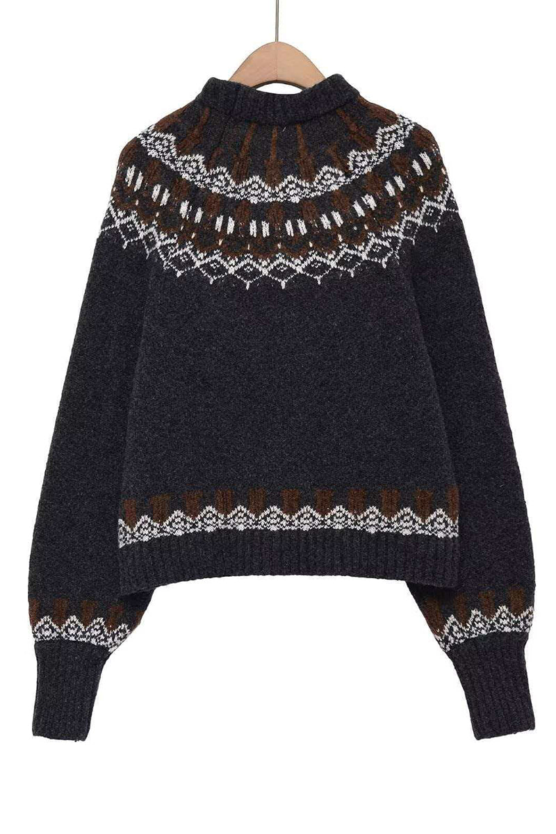 Nordic Pattern Cozy Sweater