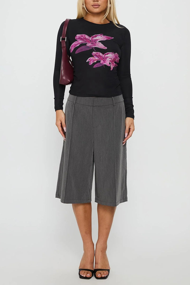 Floral Print Long Sleeve Top