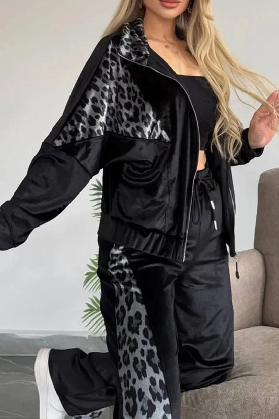 Leopard Print Activewear Set