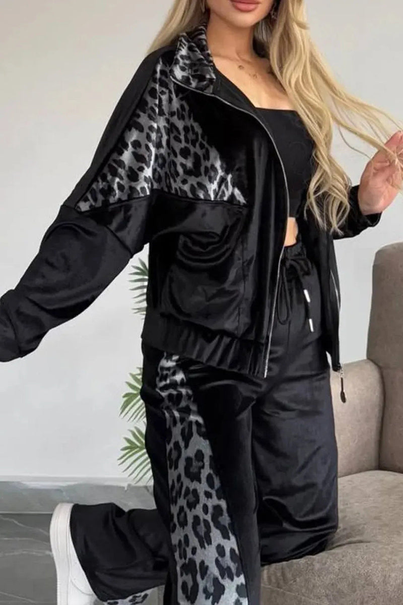 Leopard Print Activewear Set