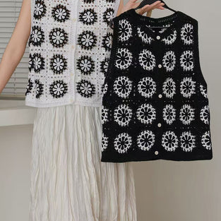Stylish Crochet Pattern Sweater Vest