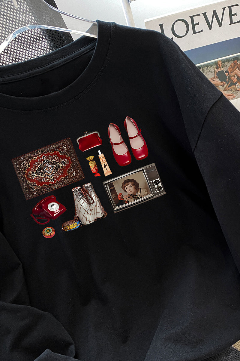 Graphic Print Oversized T-Shirt
