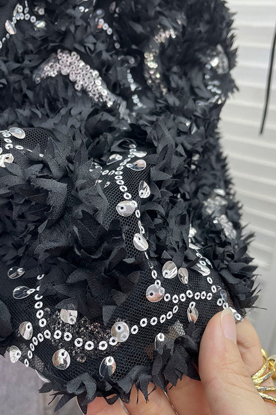 Floral Sequined Sleeveless Camisole