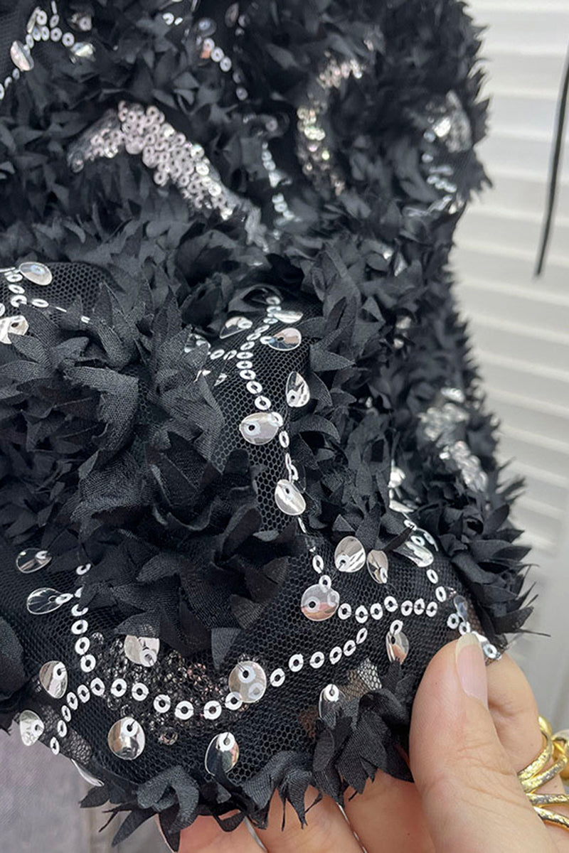 Floral Sequined Sleeveless Camisole