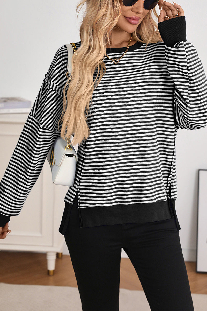 Cozy Oversized Textured Sweatshirt