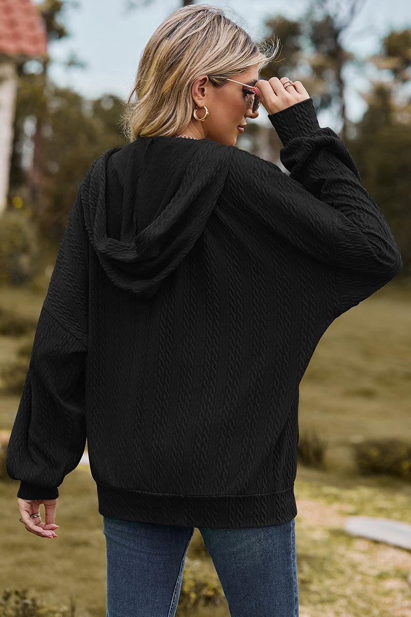 Cozy Hooded Zip-Up Sweatshirt