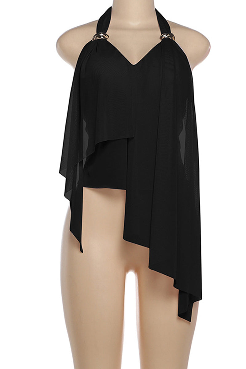 Layered V-Neck Sleeveless Top
